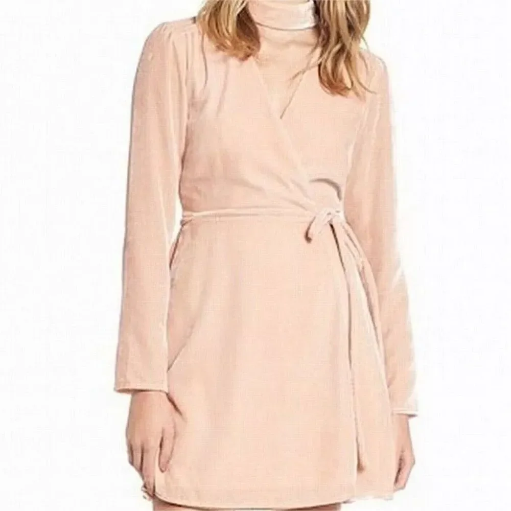 WAYF Where Are You From Women's Size Medium Pink Rayon Nylon Dress - Picture 3 of 5